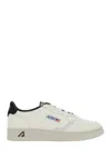 Autry 'medalist' White Low Top Sneakers With Logo Patch On Tongue And Side And Logo Lettering On The Heel  In Multi