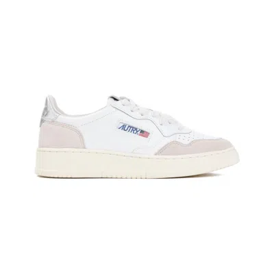 Autry Medalist White Suede Sneakers