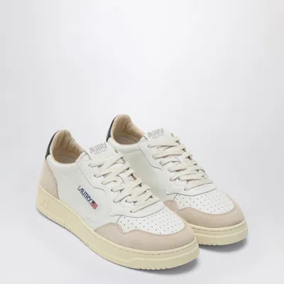 AUTRY AUTRY MEDALIST WHITE/BLUE LEATHER TRAINER