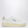 Autry Sneakers Medalist Low In Pelle Bianca E Tidal Foam In White