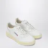 Autry Low-top Sneakers With Perforated Detailing And Rubber Sole In White