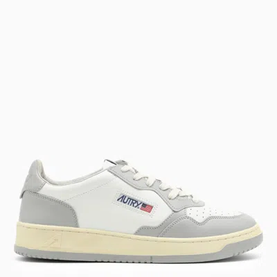 Autry Medalist White/grey Leather Trainer
