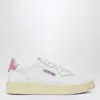 Autry Leather Upper Sneakers With Perforated Detailing In White