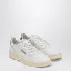 Autry White Leather Medalist Sneakers In Gray
