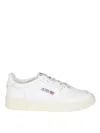 Autry White Low-top Sneakers With Iconic Branding In Neutral