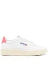 Autry Medalist Low Sneakers In White And Polignac Leather Shoes In White