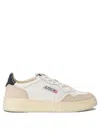 Autry Sneakers Medalist Low In Leather And Suede White And Blue Color In Multi