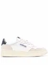 Autry Medialist Low Leather Sneakers In Blue