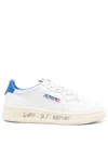 Autry 'medialist' White Leather Sneker In White