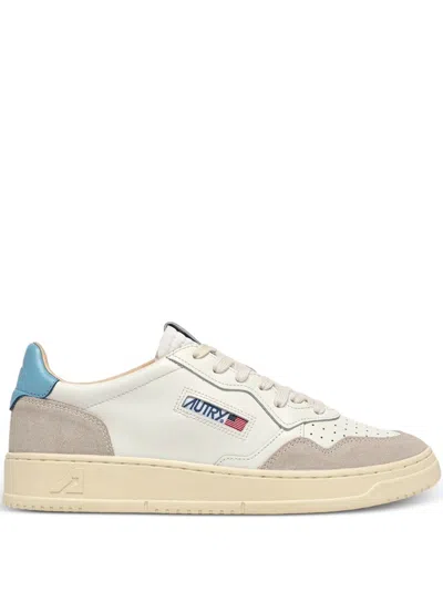 Autry Medialist Low Leather Sneakers In White