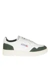 Autry Leather And Suede Low-top Sneakers In White