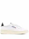 Autry Medalist White Low Top Sneakers With Contrasting Heel Tab In Leather Woman In Multi