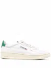 Autry Medalist Low White Sneakers With Contrasting Heel Tab In Leather Man In White