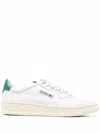 Autry Medalist Low White Sneakers With Contrasting Heel Tab In Leather Man In White