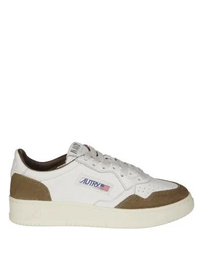 Autry Medialist Low Suede Sneakers In White