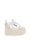 Autry Platform Low-top Sneakers With Platform Sole In White