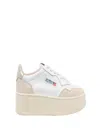 Autry Platform Low-top Sneakers With Platform Sole In White