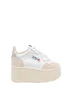 Autry Platform Low-top Sneakers With Platform Sole In White
