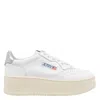 Autry Medialist Platform Sneakers In White