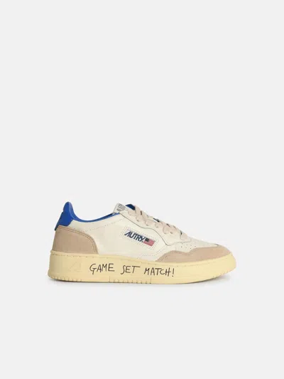 Autry 'medialist' White Leather Sneker