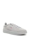 Autry Medium Grey Suede Dallas Sneakers In White