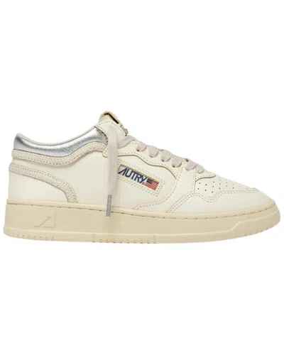 Autry Med-way Leather Sneaker In Neutral