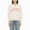 Autry Melange Light Grey Cotton Main Wom Sweatshirt In Grey
