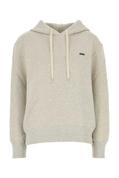AUTRY MELANGE GREY COTTON MAIN WOM SWEATSHIRT