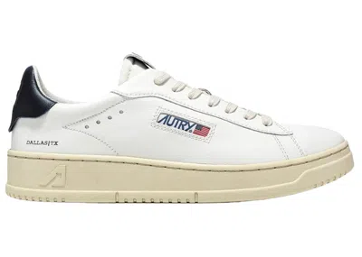 Pre-owned Autry Men's  Dallas Black Sneakers In White/sp