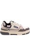 Autry Low-top Sneakers With Textured Panels And Cushioned Sole In Grey