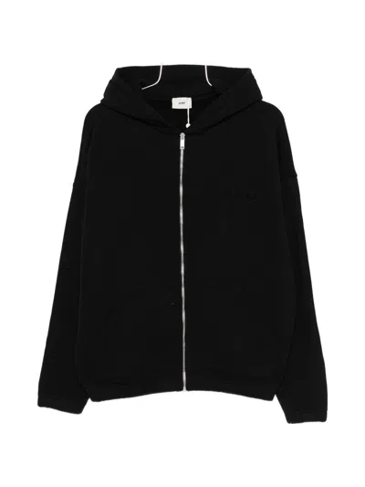 AUTRY AUTRY MEN'S FULL-ZIP HOODIE WITH EMBROIDERED LOGO PATCH