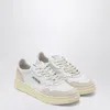 Autry White Leather Low-top Sneakers In White