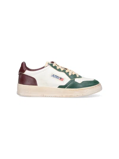 AUTRY AUTRY MEN'S LIGHT & NATURAL COW LEATHER LOW-TOP SNEAKERS