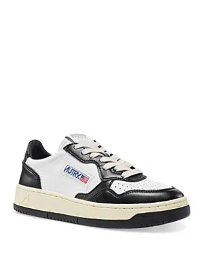 AUTRY MEN'S MEDALIST LEATHER LOW TOP SNEAKERS