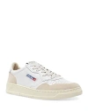 Autry Low-top Sneakers With Leather And Suede Accents In White