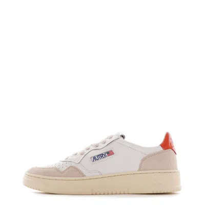 Autry Men's Medalist Leather Lowtop Sneakers In White