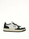 Autry Women Blackwhite Logo Sneakers In Black