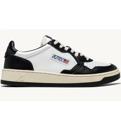 AUTRY MEN'S MEDALIST LOW LEATHER SNEAKER IN BLACK