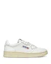 Autry White Leather Medalist Sneakers In White