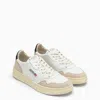 Autry Low Sneaker With Contrast Panels And Perforated Detailing In White