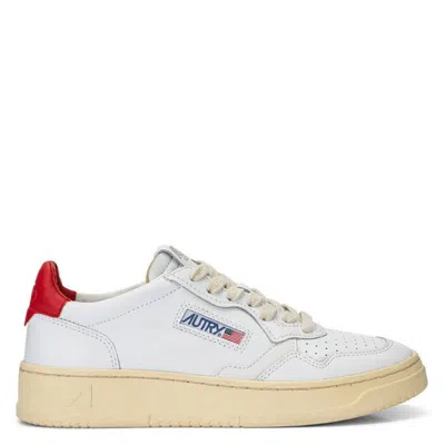 Autry Men's Red Medalist Low-top Sneakers