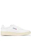 Autry White Leather Sneakers With Perforated Detailing In White