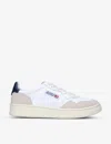 Autry Medalist Suede-panel Sneakers In White/navy