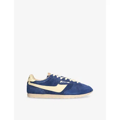 AUTRY MENS AUTRY WINDSPIN LOW-TOP SUEDE RUNNER TRAINERS