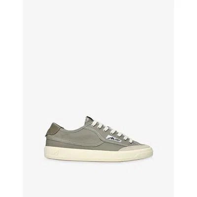 Autry Mens Grey Windscape Canvas And Suede Trainers Eur 46 / 12 Uk In Gray