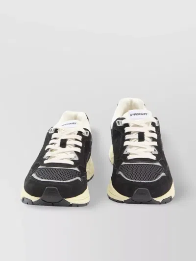 Autry Mesh And Suede Sneakers In Black