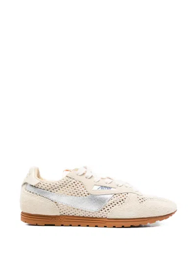 Autry Windspin Mesh-panel Low-top Sneakers In Neutral
