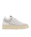 Autry Mid-top Suede Sneakers In White