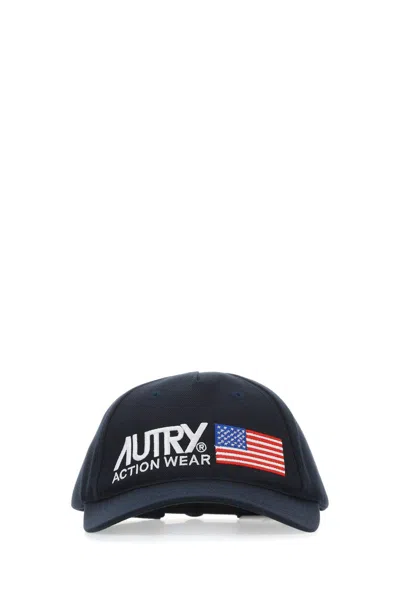 Autry Midnight Blue Cotton And Polyester Baseball Cap