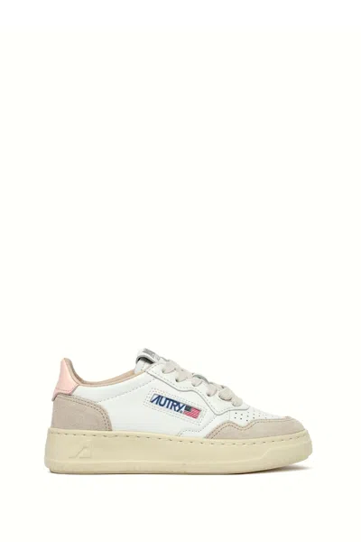 Autry Mini Classic Flat Shoes For Boys In White
